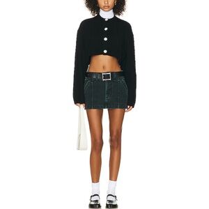 HELSA black mini skirt